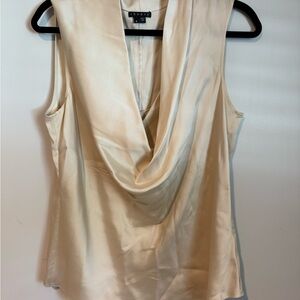 Theory Women's Elegant Cream Drape Blouse